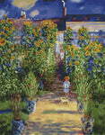 Stamped Cross Stitch Kits - Monet Garden 18.9×23.23" (14CT)