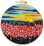 Stamped Embroidery Kits - Landscape