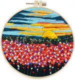 Stamped Embroidery Kits - Landscape
