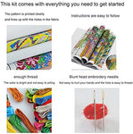 Stamped Cross Stitch Kits - Dog Under Umbrella 12.6×15"