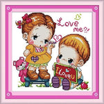 Stamped Cross Stitch Kits for Valentine's Day (9 Patterns)