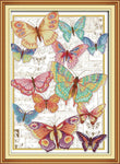 Stamped Cross Stitch Kits - Butterflies