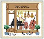 Stamped Cross Stitch Kits - Musique 15.8×14.2"