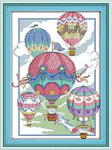 Stamped Cross Stitch Kits - Balloons 15×20.1"