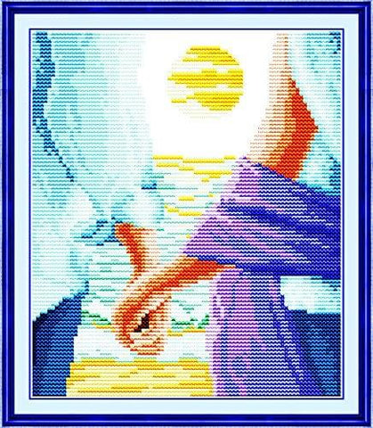 Stamped Cross Stitch Kits - Hold My Hand 9.9×11.1"