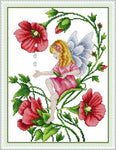 Stamped Cross Stitch Kits - Butterfly Fairy 13.8×16.9"