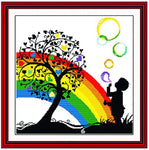 Stamped Cross Stitch Kits - Bubble Boy 20×20"