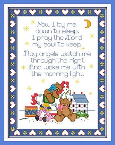 Stamped Cross Stitch Kits - Prayer Bear 15.7×20.1"