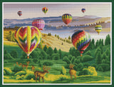 Stamped Cross Stitch Kits - Colorful Balloons