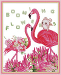 Stamped Cross Stitch Kits - Flamingos