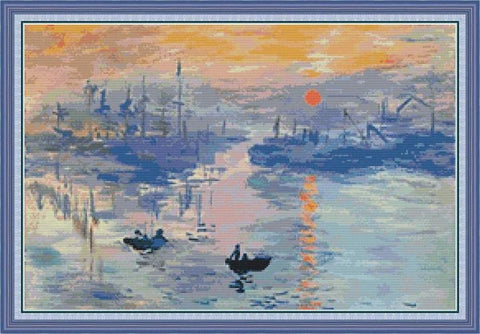 PDF Pattern - Monet Sunrise Impression