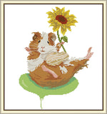 Stamped Cross Stitch Kits - Guinea Pig