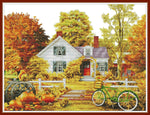 Stamped Cross Stitch Kits - 3 Autumn House