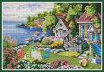 Stamped Cross Stitch Kits - 1 Spring House (Harunoya)