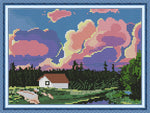 Stamped Cross Stitch Kits - Color Clouds