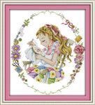 Stamped Cross Stitch Kits - I Love Stitching 19.3×21.7"