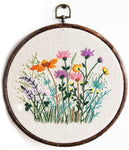 Stamped Embroidery Kits - Flower 7.9"