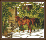 Stamped Cross Stitch Kits - Back from hunting