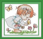 Stamped Cross Stitch Kits - I Love Butterfly 10.6×10.2"