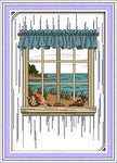 Stamped Cross Stitch Kits - Sea outside the Window 13×17.4"