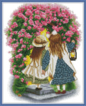 Stamped Cross Stitch Kits - Gate of Roses