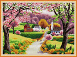 Stamped Cross Stitch Kits - Village Field