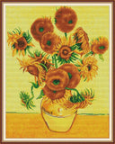 Stamped Cross Stitch Kits - Van Gogh Sunflower 18.9×23.23" (14CT)