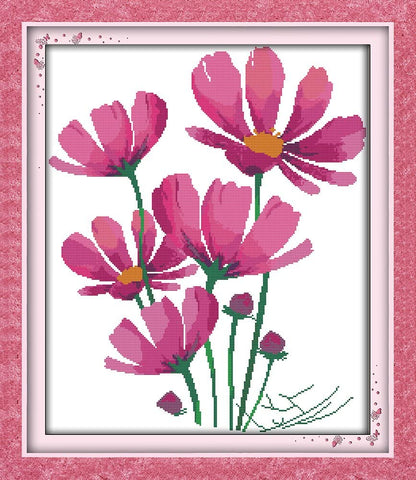 Stamped Cross Stitch Kits - Galsang Flowers 22×26"