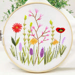 Stamped Embroidery Kits - Flower 7.9"