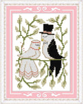 Stamped Cross Stitch Kits - Wedding Birds 7.5×9.4"