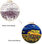 Stamped Embroidery Kits - Landscape
