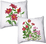 Throw Pillow Cover Stamped Cross Stitch Kits (3 Pairs)
