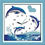 Stamped Cross Stitch Kits - Wall Clock (8 Designs)