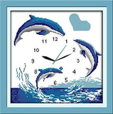 Stamped Cross Stitch Kits - Wall Clock (8 Designs)