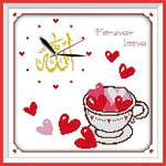 Stamped Cross Stitch Kits - Wall Clock (8 Designs)