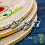 Bamboo Cross Stitch Embroidery Hoops (6pcs)