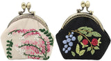 DIY Embroidery Coin Purse Kits (5 pairs)