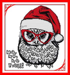 Stamped Cross Stitch Kits - Christmas Owl 15.7×17.3"