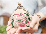 DIY Embroidery Coin Purse Kits (5 pairs)