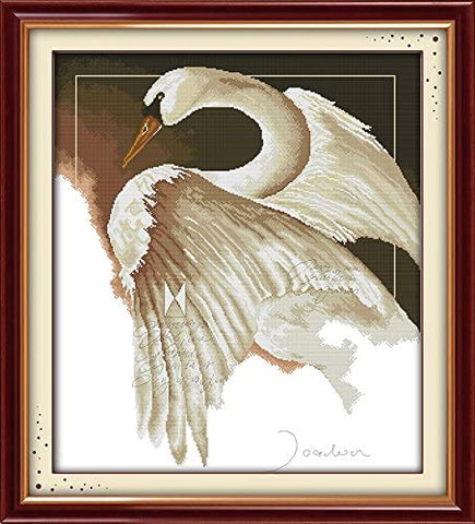 Stamped Cross Stitch Kits - Swan 28×31.5"