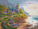 Stamped Cross Stitch Kits - Lighthouse 20.87×16.54" (14 ct)