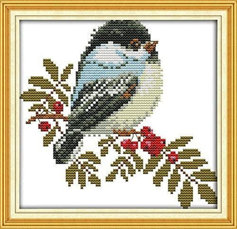 Stamped Cross Stitch Kits - Bird (Kookaburra) 9×9"