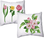 Throw Pillow Cover Stamped Cross Stitch Kits (3 Pairs)