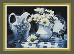 Stamped Cross Stitch Kits - Charm of Porcelain 50×35.5"