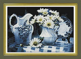 Stamped Cross Stitch Kits - Charm of Porcelain 50×35.5"