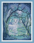 Stamped Cross Stitch Kits - Deer in Aurora 15.7×20.1"
