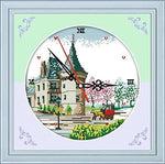 Stamped Cross Stitch Kits - Wall Clock (8 Designs)