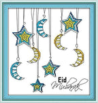 Stamped Cross Stitch Kits - Stars 11×12.6"