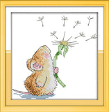 Stamped Cross Stitch Kits - Mouse and Dandelion