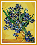 Stamped Cross Stitch Kits - Van Gogh Vase with Irises